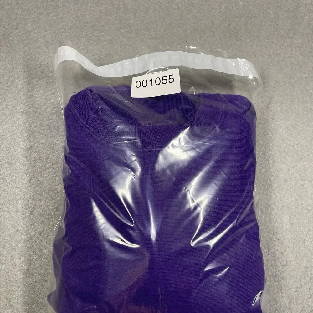 VTG Champion Reverse Wave Sweatshirt Womens XL Purple Crewneck 90s Made in USA - Picture 9 of 9